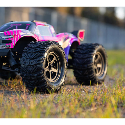 UpGrade RC Low-Pro BELTED Dirt Claw 2.8" Pre-Mounted All-Terrain Tires w/5-Star Wheels (2) (17mm/14mm/12mm Hex) UPG-10004