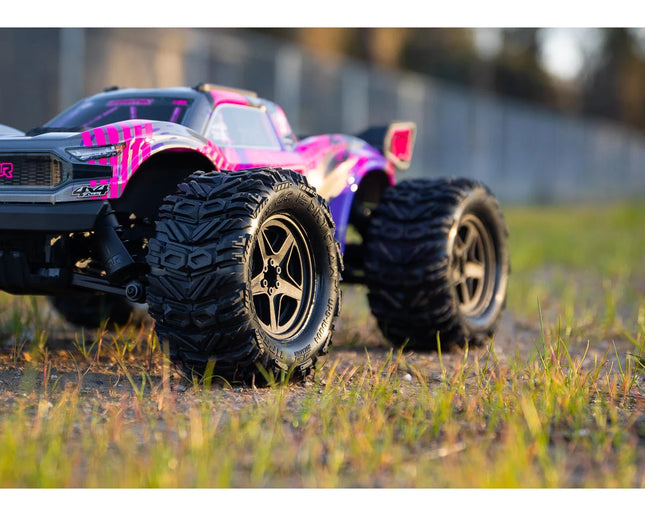 UpGrade RC Low-Pro BELTED Dirt Claw 2.8" Pre-Mounted All-Terrain Tires w/5-Star Wheels (2) (17mm/14mm/12mm Hex) UPG-10004