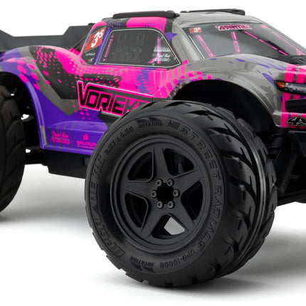 UpGrade RC Low-Pro BELTED Street Radials 2.8" Pre-Mounted On-Road Tires w/5-Star Wheels (2) (17mm/14mm/12mm Hex) UPG-10005