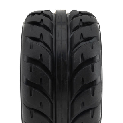 UpGrade RC Low-Pro BELTED Street Radials 2.8" Pre-Mounted On-Road Tires w/5-Star Wheels (2) (17mm/14mm/12mm Hex) UPG-10005