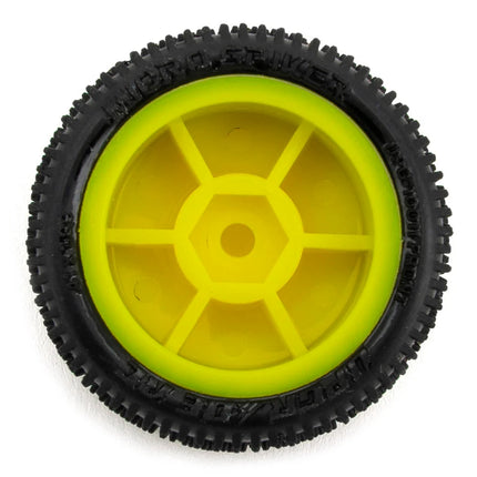 UpGrade RC Micro Spiker Pre-Mounted Front and Rear Carpet Tires for Losi® Micro-B (Various Colors)