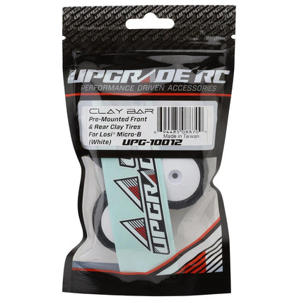 UpGrade RC Clay Bar Pre-Mounted Front and Rear Clay Tires for Losi® Micro-B™ (Various Colors)