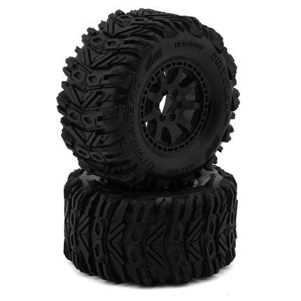 UpGrade RC Dirt Claw 2.2" Pre-Mounted BELTED Tires for Mini Maxx®/XRT® & Mini Kraton® (2) w/12mm Narrow, 12mm Wide, & 14mm Hexes UPG-10013