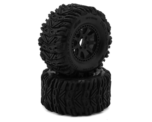 UpGrade RC Dirt Claw 2.2" Pre-Mounted BELTED Tires for Mini Maxx®/XRT® & Mini Kraton® (2) w/12mm Narrow, 12mm Wide, & 14mm Hexes UPG-10013