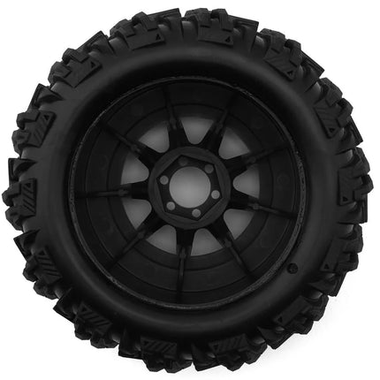 UpGrade RC Dirt Claw 2.2" Pre-Mounted BELTED Tires for Mini Maxx®/XRT® & Mini Kraton® (2) w/12mm Narrow, 12mm Wide, & 14mm Hexes UPG-10013