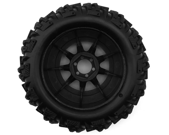 UpGrade RC Dirt Claw 2.2" Pre-Mounted BELTED Tires for Mini Maxx®/XRT® & Mini Kraton® (2) w/12mm Narrow, 12mm Wide, & 14mm Hexes UPG-10013