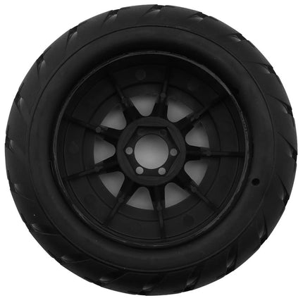 UpGrade RC Street Radials 2.2" Pre-Mounted On-Road Tires for Mini Maxx®/XRT® & Mini Kraton® (2) w/12mm Narrow, 12mm Wide, & 14mm Hexes UPG-10014