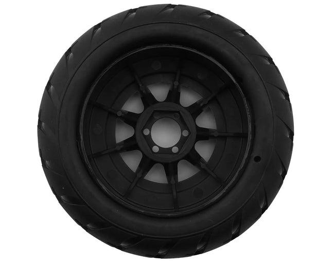 UpGrade RC Street Radials 2.2" Pre-Mounted On-Road Tires for Mini Maxx®/XRT® & Mini Kraton® (2) w/12mm Narrow, 12mm Wide, & 14mm Hexes UPG-10014