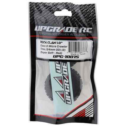 UpGrade RC Micro Rock Claw A/T 1.0" Class 0 Micro Crawler Tires (2) (54mm OD) (Super Soft) UPG-10015