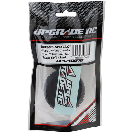 UpGrade RC Micro Rock Claw XL A/T 1.0" Class 1 Micro Crawler Tires (2) (57mm OD) (Super Soft) UPG-10016