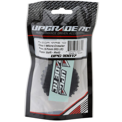 UpGrade RC Micro Razor Wire 1.0" Class 1 Micro Crawler Tires (2) (57mm OD) (Super Soft)  UPG-10017