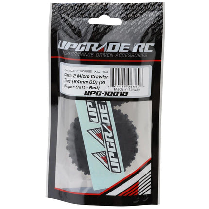 UpGrade RC Micro Razor Wire XL 1.0" Class 2 Micro Crawler Tires (2) (64mm OD) (Super Soft) UPG-10018