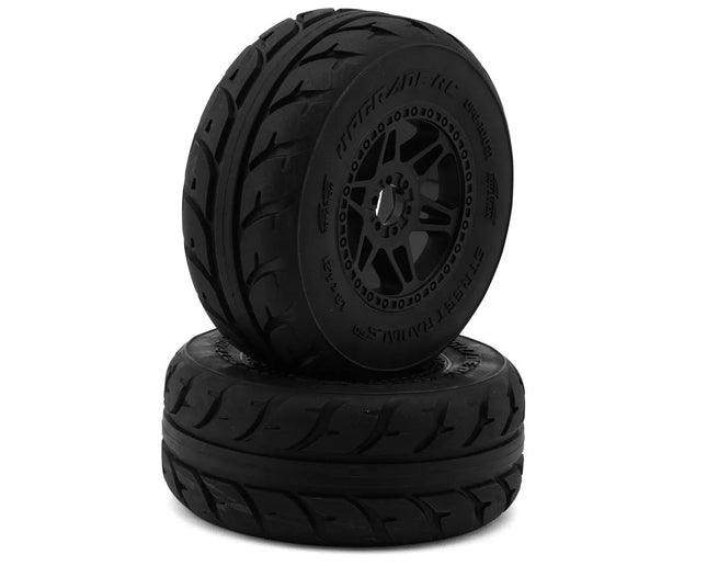 UpGrade RC Street Radial SC 2.2/3.0" Pre-Mounted Short Course Truck Tires (2) (17mm/14mm/12mm Hex) UPG-10021