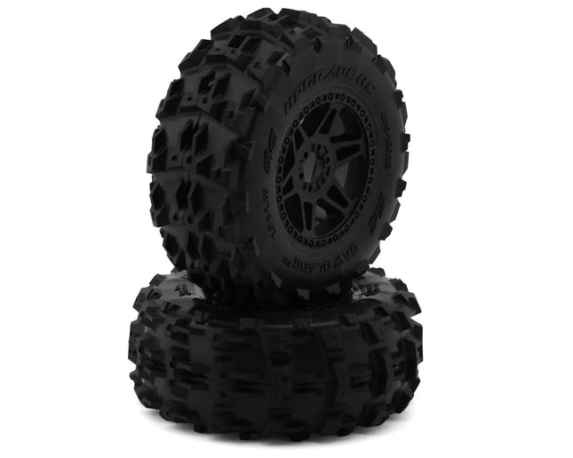 UpGrade RC Saw Blade SC 2.2/3.0" Pre-Mounted Short Course Truck Tires (2) (17mm/14mm/12mm Hex) UPG-10022