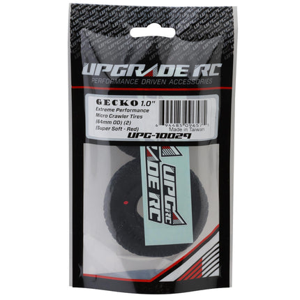 UpGrade RC Micro Gecko 1.0" Class 2 Extreme Performance Micro Crawler Tires (2) (64mm OD) (Super Soft) UPG-10029
