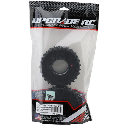 UpGrade RC Razor Wire 2.2" Class 3 Razor-Inspired Tread Rock Crawler Tires (2) (Super Soft) UPG-10030(5.25" O.D.)