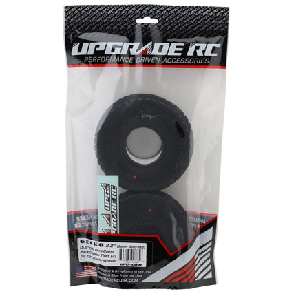 UpGrade RC Gecko 2.2" Ultra Comp Gecko-Inspired Pin-Style Rock Crawler Tires (Super Soft) (2) (5.5" O.D.) UPG-10031