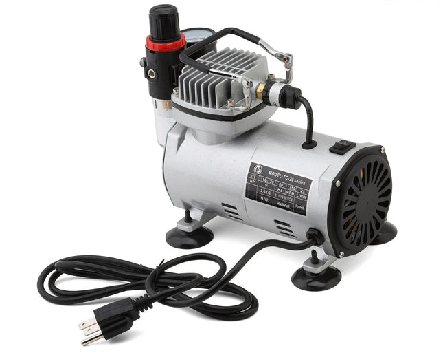 UpGrade RC S-20BK Airbrush Oil-Less Mini Air Compressor (Piston Type) UPG-13101