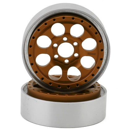 Vanquish Products KMC 2.2 KM237 Riot Beadlock Crawler Wheels (2) Various Colors
