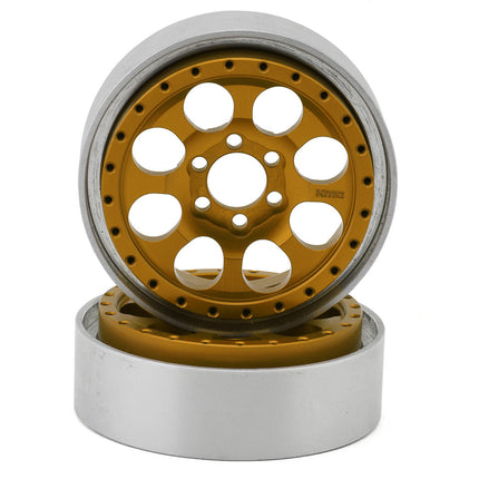 Vanquish Products KMC 2.2 KM237 Riot Beadlock Crawler Wheels (2) Various Colors