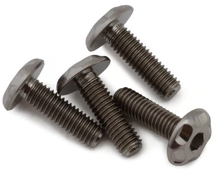 Vanquish Products Titanium 3x10mm Washer Button Head Screws (4) VPH024310