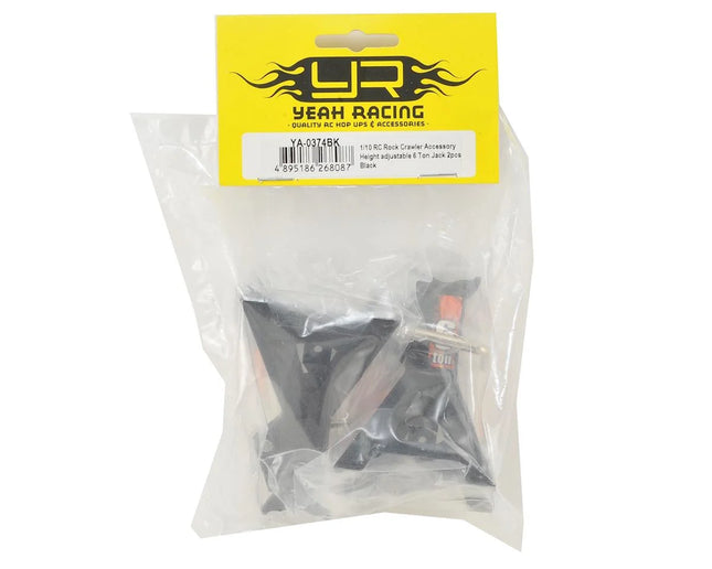 Yeah Racing YA-0374BK Height Adjustable 6 Ton Jack (Black) (2) YEA-YA-0374BK