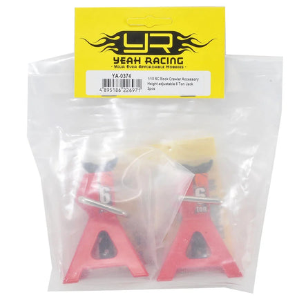 Yeah Racing YA-0374RD Height Adjustable 6 Ton Jack (Red) (2) YEA-YA-0374RD
